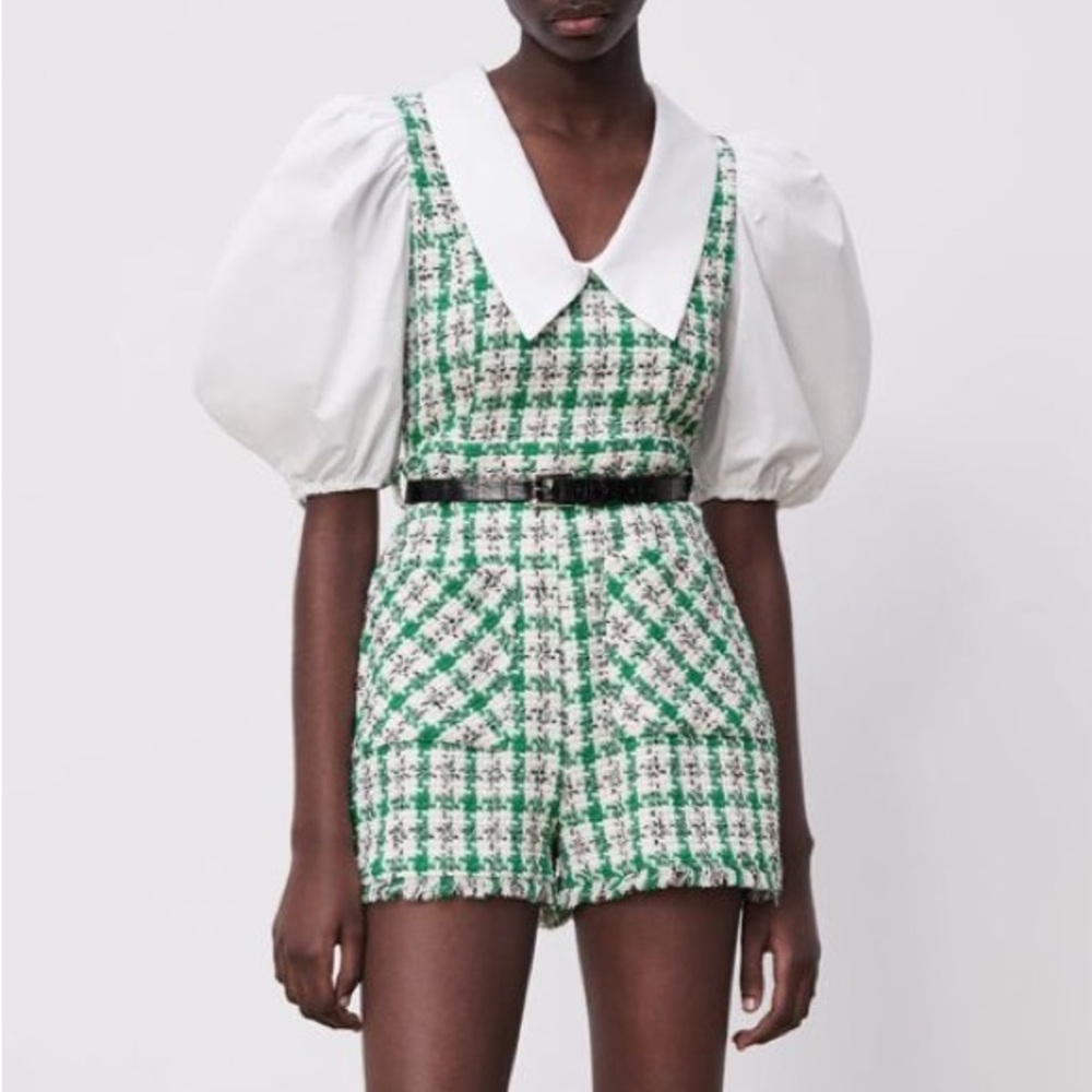 Zara Tweed Jumpsuit